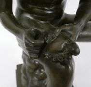 "BOY WITH THORN" BRONZE SCULPTURE