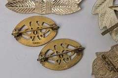 SOVIET HAT BADGES, ETC.