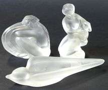3 PIECES ART GLASS