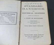 1910 "STANDARD HANDBOOK FOR ELECTRICAL ENGINEERS"