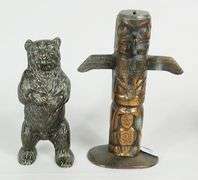 4 CAST METAL COIN BANKS