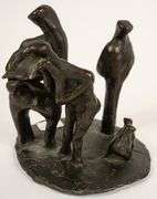 2 IAN TROWELL BRONZE SCULPTURES