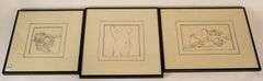 3 IAN TROWELL NUDE SKETCHES