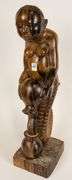 AFRICAN SCHOOL WOOD SCULPTURE