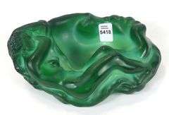 ART DECO GLASS ASHTRAY