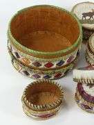 5 BIRCHBARK & QUILL BOXES