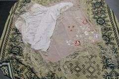 VINTAGE THROW AND EMBROIDERIES