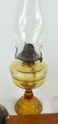 ANTIQUE OIL LAMP & CURIOS