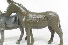 3 CAST IRON DONKEY BANKS