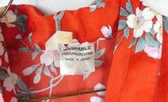 ASIAN ROBE, TEXTILES, ETC.
