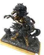 IMPRESSIVE SPELTER SCULPTURE