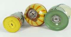 3 LITHOGRAPHED TIN COIN BANKS