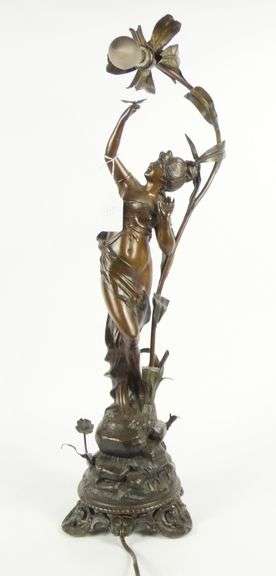 ANTIQUE FIGURAL LAMP