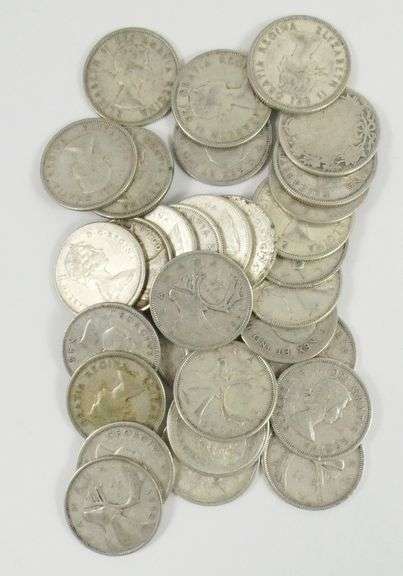 31 CANADIAN SILVER QUARTERS
