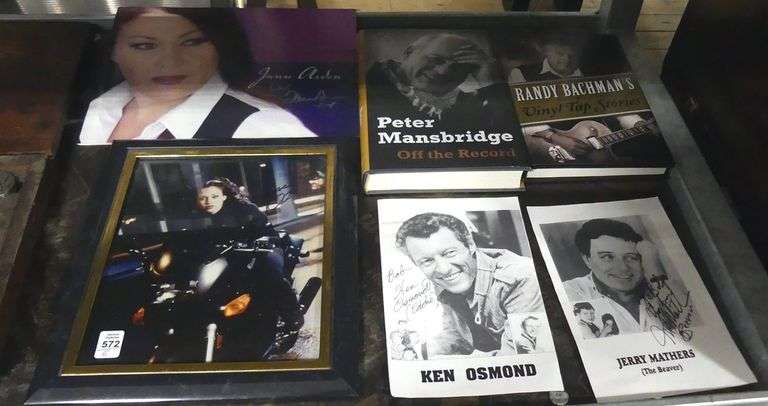 AUTOGRAPHED PHOTOS AND BOOKS