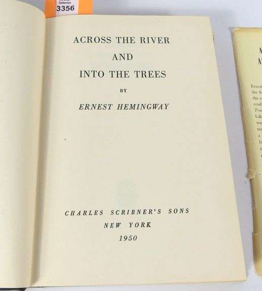 "ACROSS THE RIVER AND INTO THE TREES" BY ERNEST HEMINGWAY
