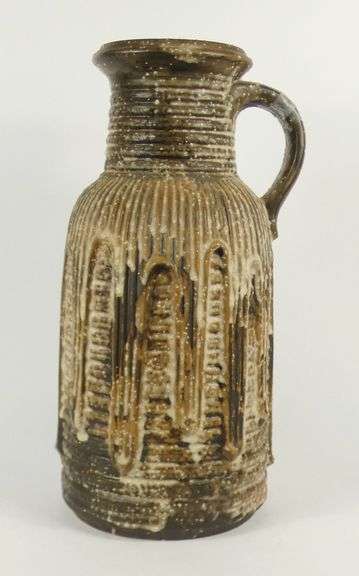 LARGE ART POTTERY EWER
