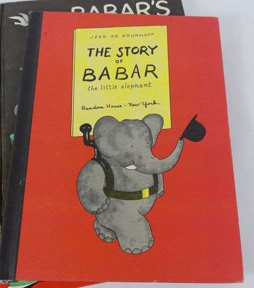 5 VINTAGE "BABAR" CHILDREN'S BOOKS