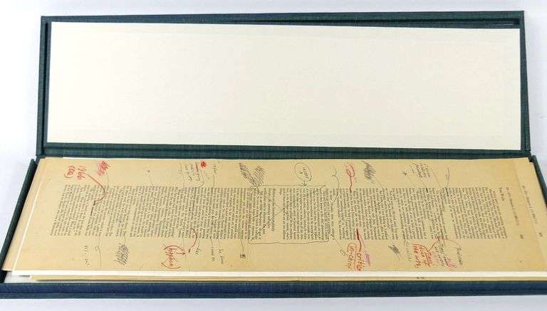 TOM WOLFE'S "THE PAINTED WORD" ESSAY PROOF WITH HANDWRITTEN NOTES & CORRECTIONS