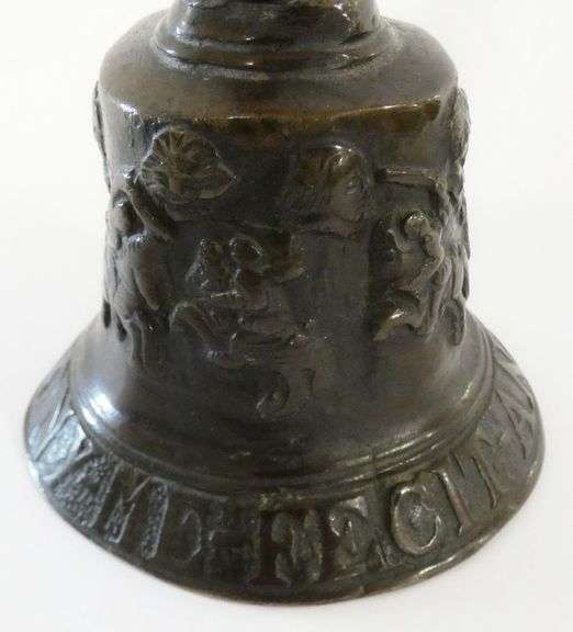 VINTAGE BRONZE HAND BELL