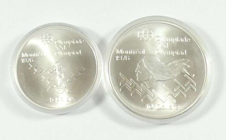 4 CANADIAN SILVER OLYMPIC COINS