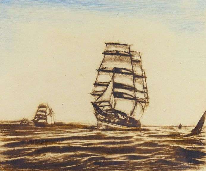 PAIR HALFRED TYGESEN ETCHINGS