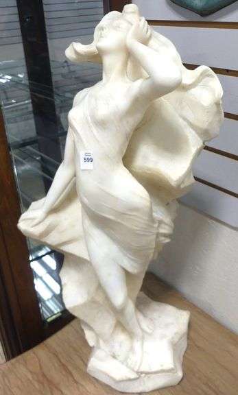 LARGE ALABASTER "FEMALE" SCULPTURE