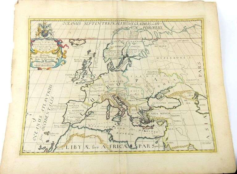 18TH CENTURY MAP OF EUROPE