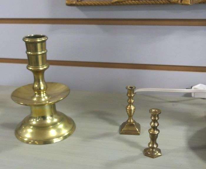 LAMP AND CANDLESTICKS