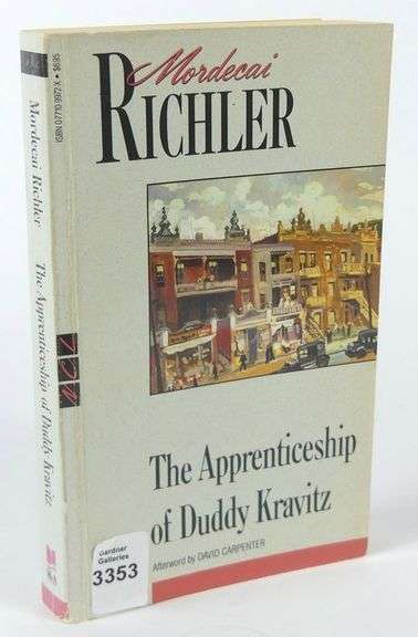 "THE APPRENTICESHIP OF DUDDY KRAVITZ" NEW CANADIAN LIBRARY EDITION, SIGNED BY AUTHOR