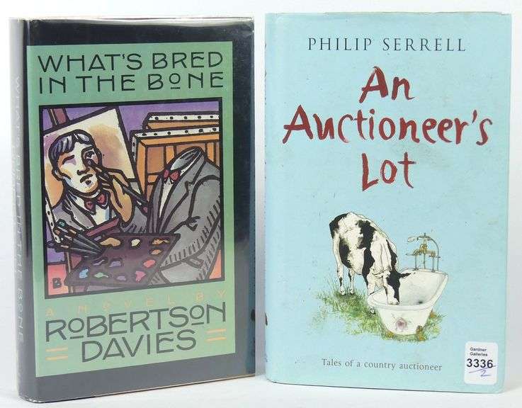 TWO BOOKS: "AN AUCTIONEER'S LOT" AND "WHAT'S BRED IN THE BONE"