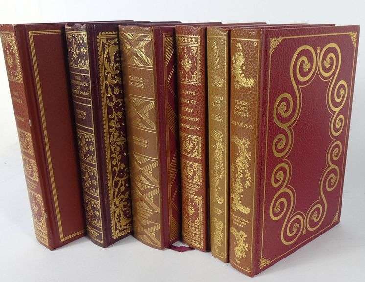9 LEATHER BOUND VOLUMES