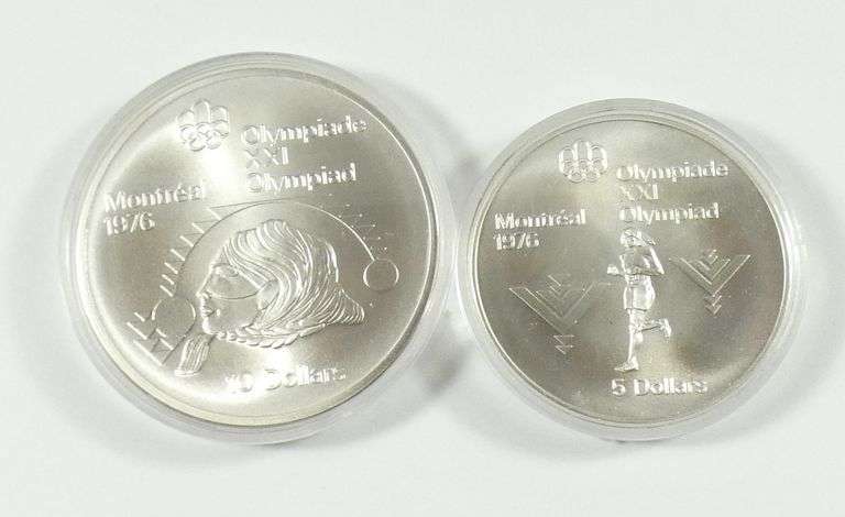 4 CANADIAN SILVER OLYMPIC COINS