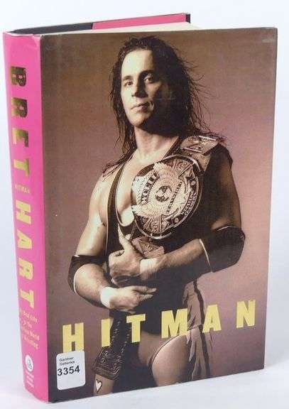 SIGNED "BRET THE HITMAN HART" BOOK