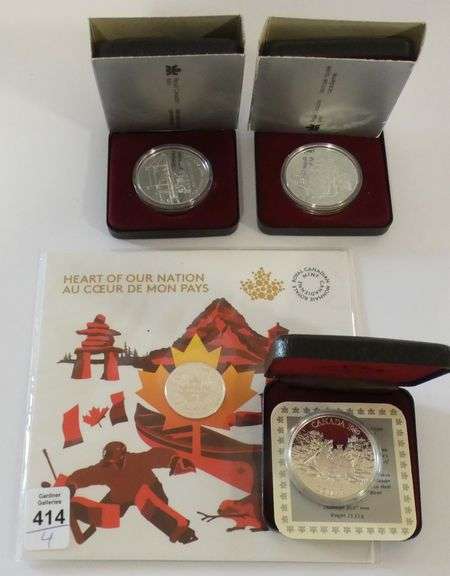 FOUR CANADIAN SILVER COINS