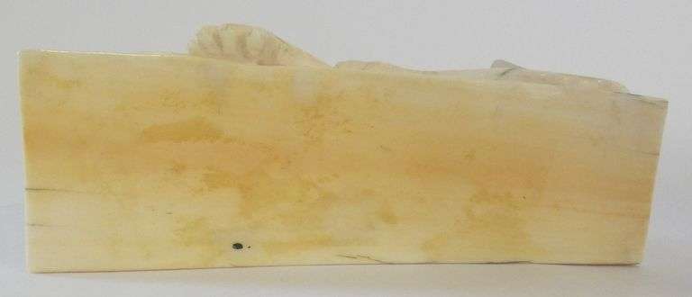IVORY "THE LION OF LUCERNE" CARVING