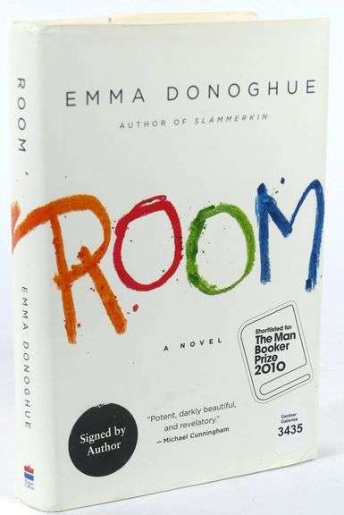 SIGNED EMMA DONOGHUE NOVEL "ROOM"