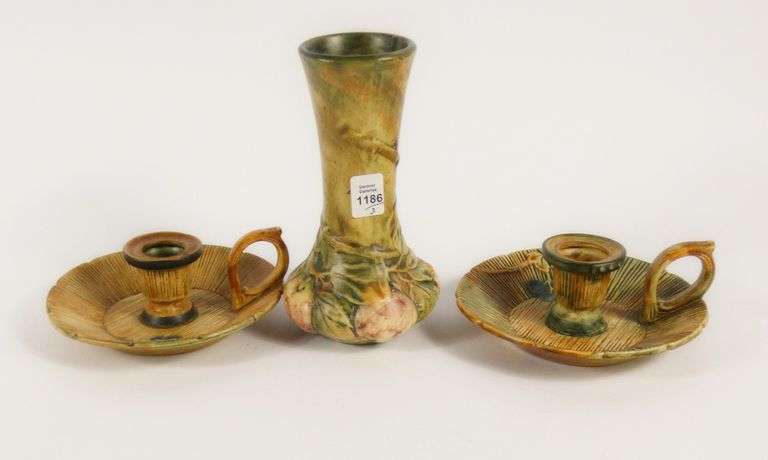 3 PIECES WELLER POTTERY