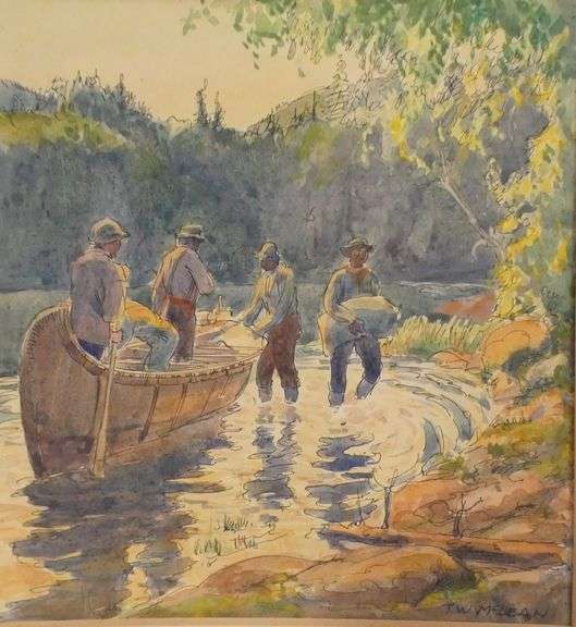 PAIR OF T.W. MCLEAN WATERCOLOURS