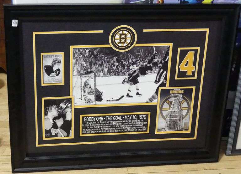 AUTOGRAPHED "TORONTO MAPLE LEAFS" PRINT AND BOBBY ORR PRINT