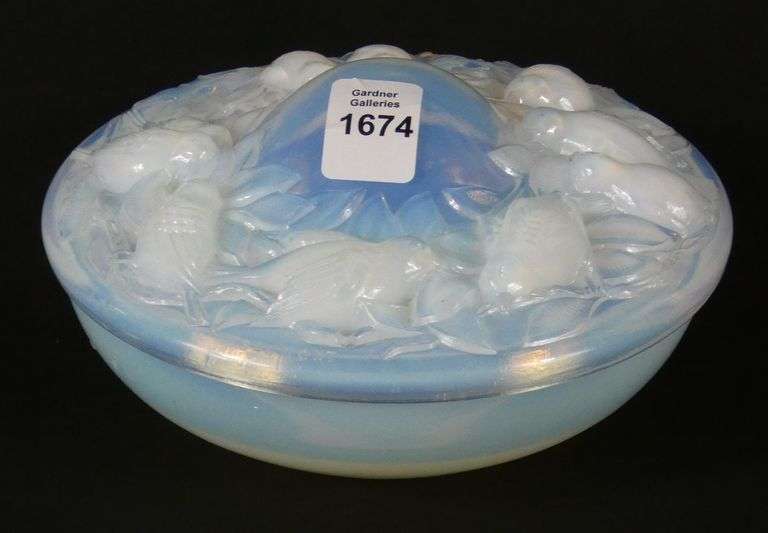 FRENCH ART GLASS BOX