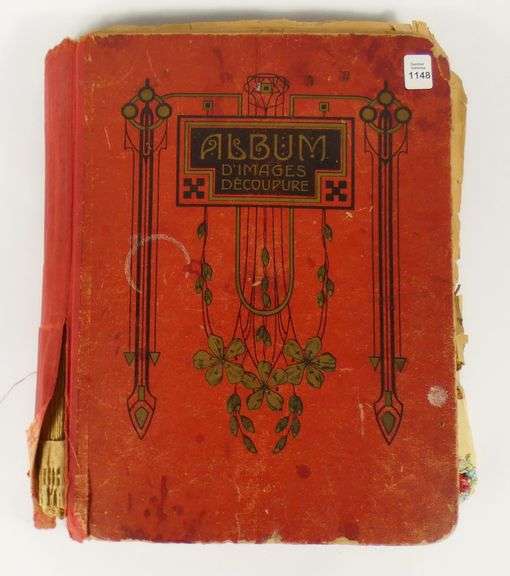 ANTIQUE SCRAPBOOK ALBUM