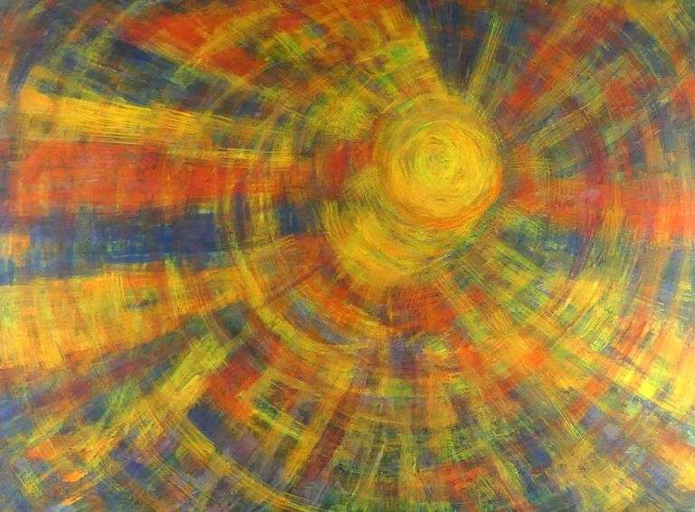 LARGE ABSTRACT OIL BY CLARA SAMUELS