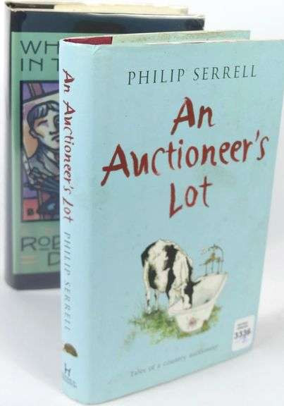TWO BOOKS: "AN AUCTIONEER'S LOT" AND "WHAT'S BRED IN THE BONE"