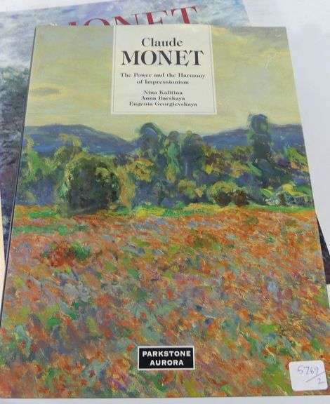 TWO CLAUDE MONET ART BOOKS