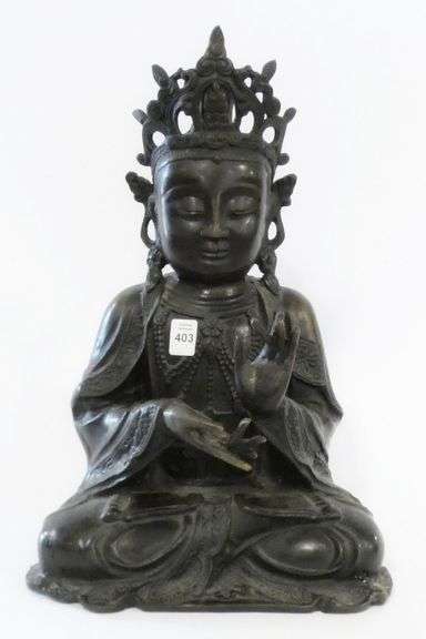BRONZE "BUDDHA" SCULPTURE