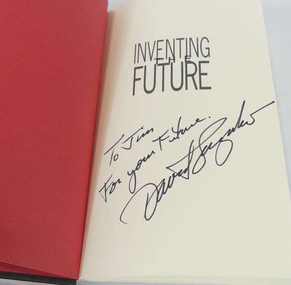 SIGNED DAVID SUZUKI BOOK "INVENTING THE FUTURE"