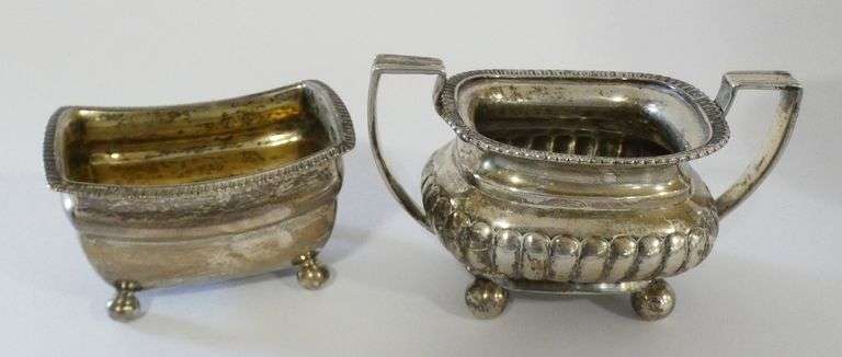 ANTIQUE SILVER AND SILVER PLATE