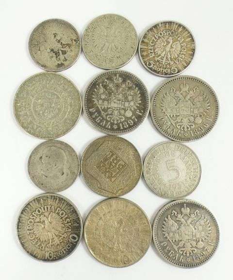12 WORLD COINS