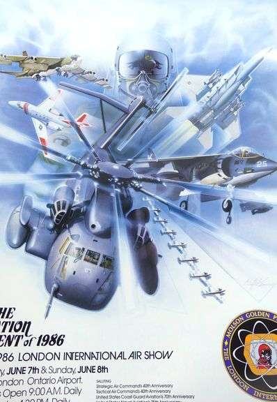 FOUR LONDON AIR SHOW POSTERS